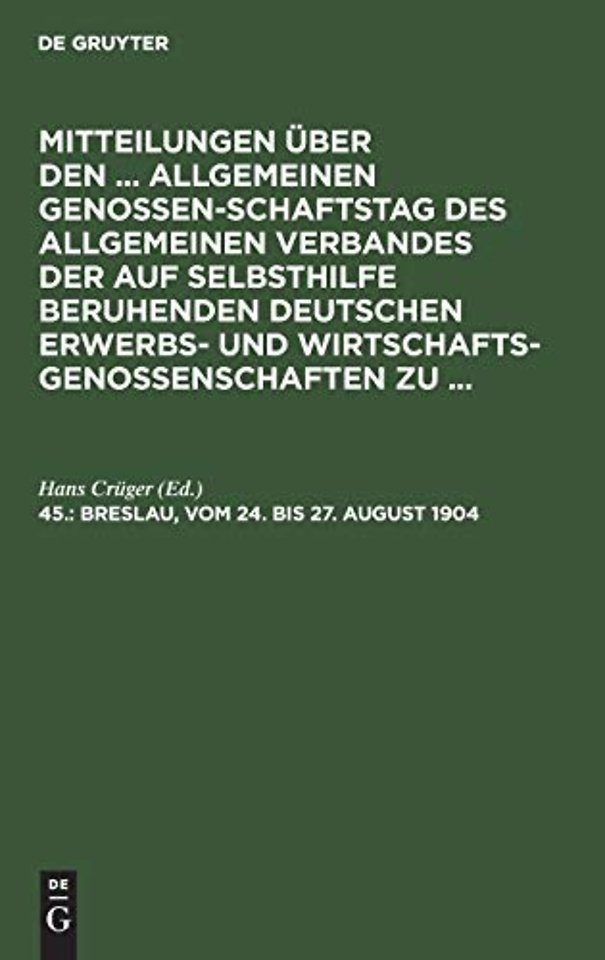 Breslau, Vom 24. Bis 27. August 1904