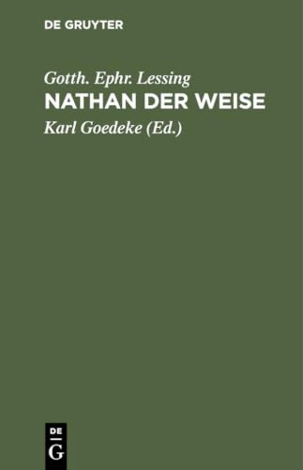Nathan der Weise – Ein dramatisches Gedicht in fünf Aufzügen