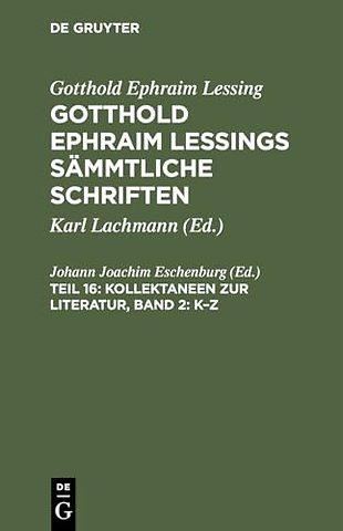 Kollektaneen zur Literatur, Band 2: K–Z