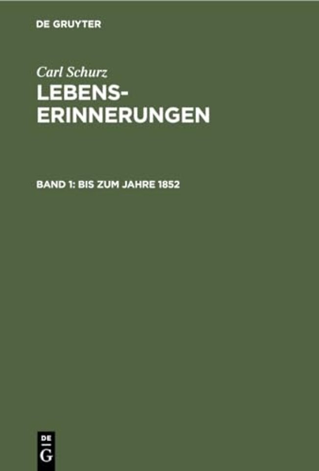 Bis Zum Jahre 1852