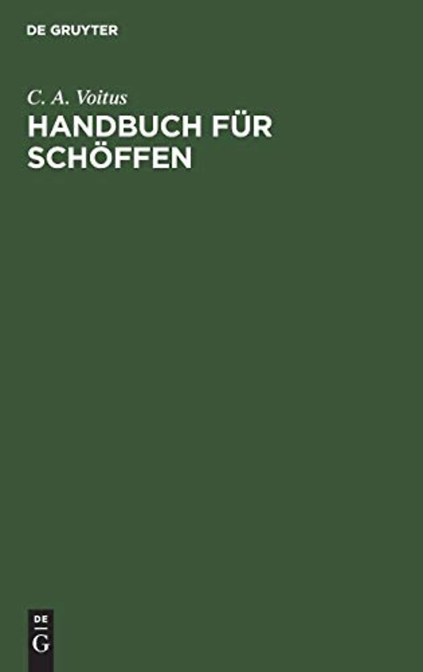 Handbuch für Schöffen