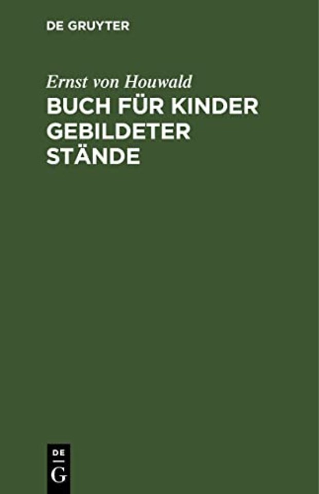 Buch für Kinder gebildeter Stände