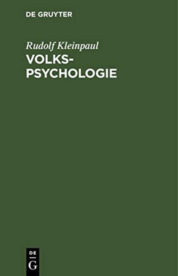 Volkspsychologie