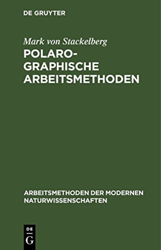 Polarographische Arbeitsmethoden