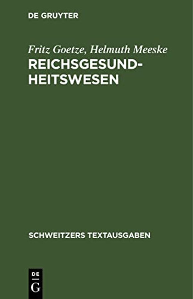 Reichsgesundheitswesen