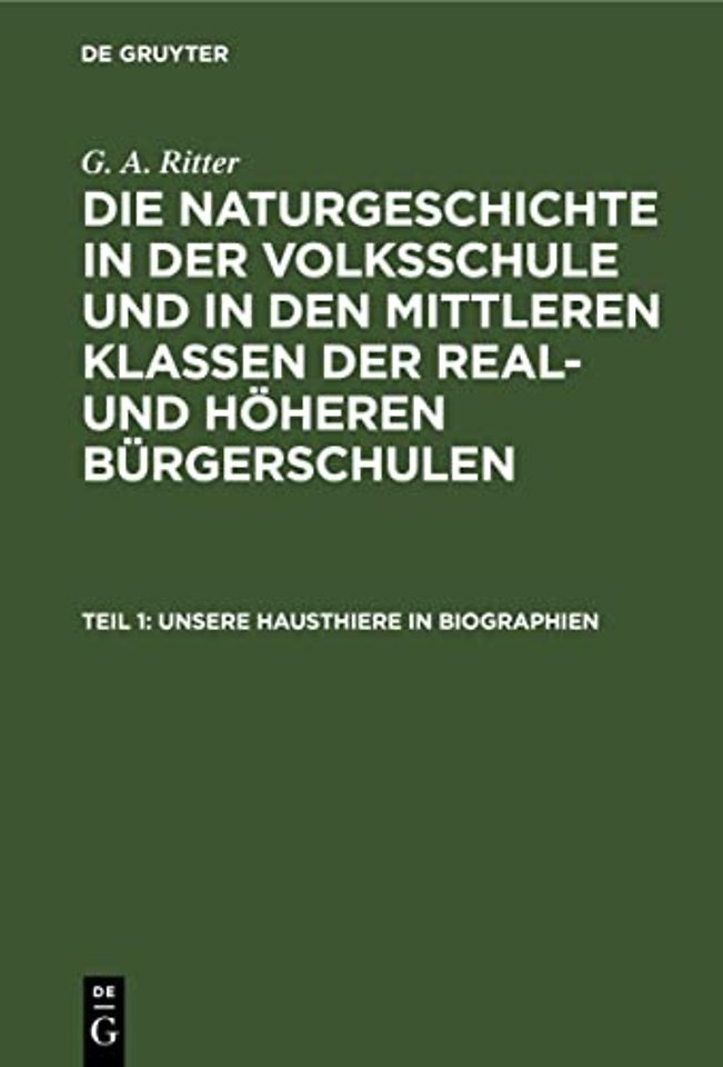 Unsere Hausthiere in Biographien