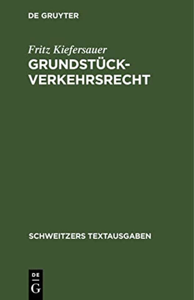 Grundstuckverkehrsrecht