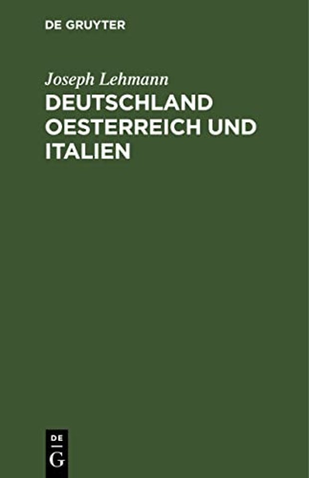 Deutschland Oesterreich und Italien – Erinnerungsblätter an die im September 1858 in Triest stattgefundene Konferenz der deutschen Eise