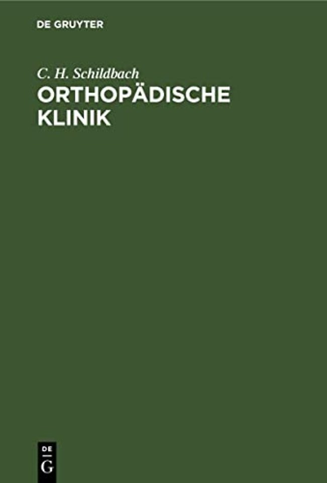 Orthopadische Klinik