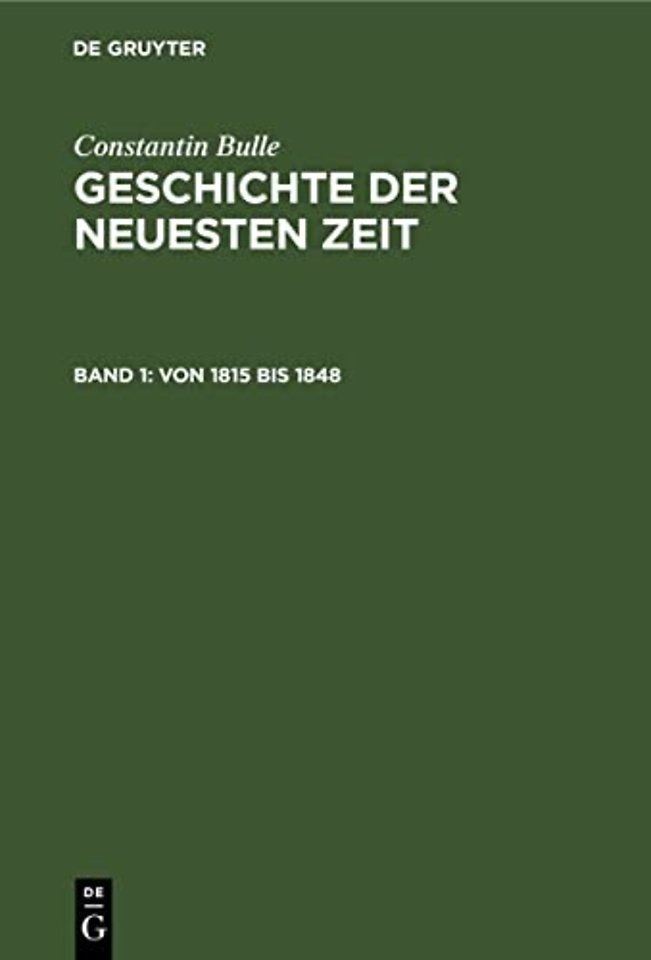Von 1815 bis 1848