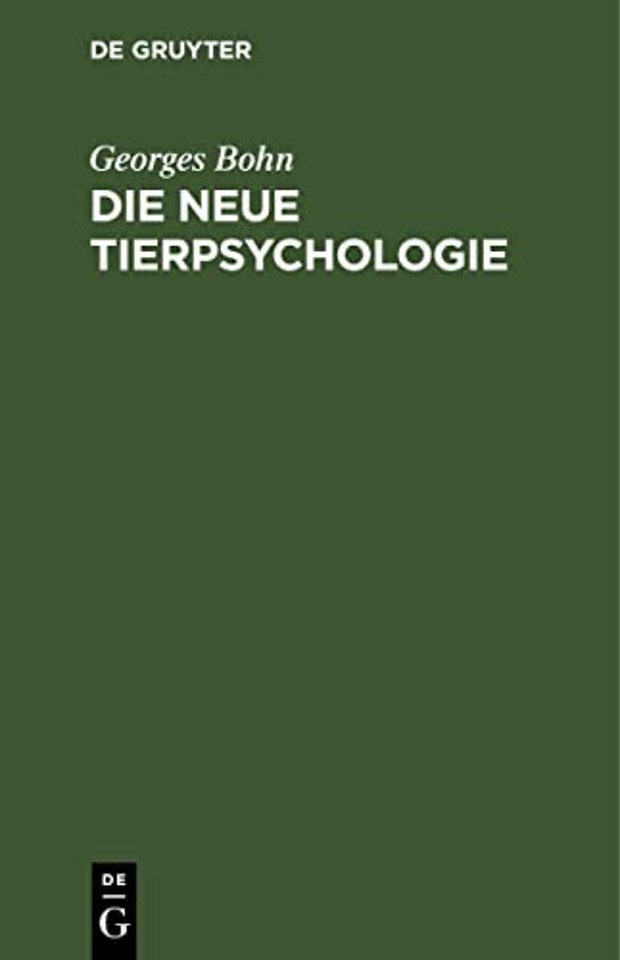 Die Neue Tierpsychologie