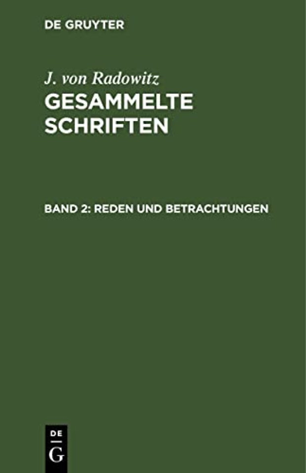 Reden und Betrachtungen