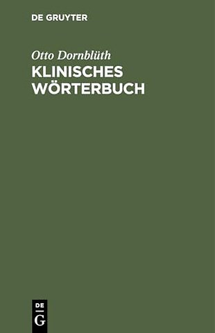 Klinisches Worterbuch