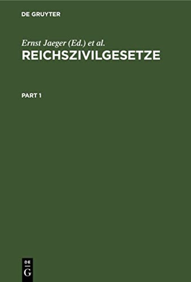 Reichszivilgesetze. (Ausgabe fur Sachsen)