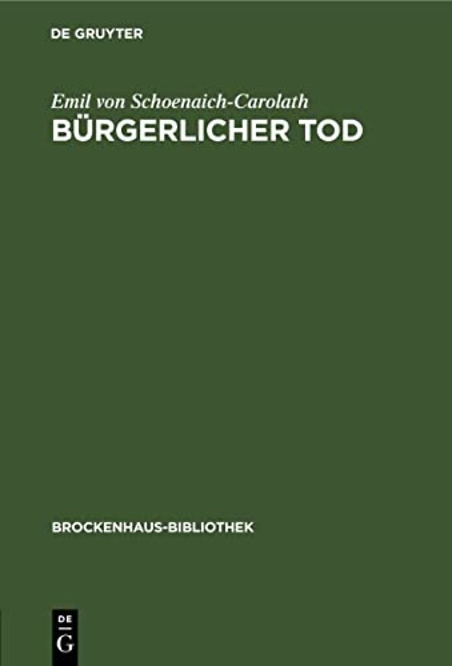 Bürgerlicher Tod