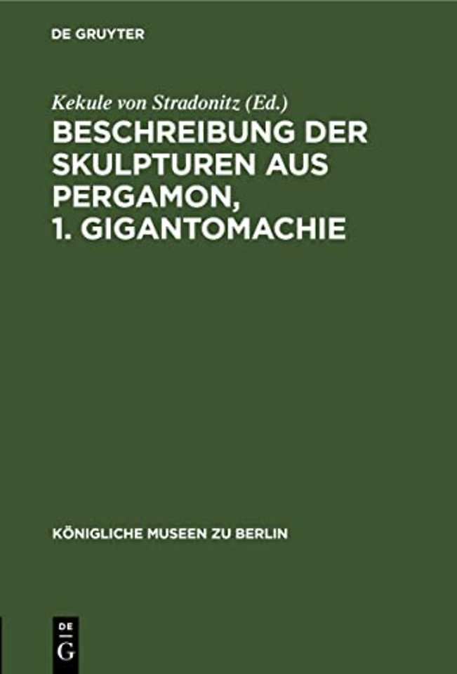 Beschreibung Der Skulpturen Aus Pergamon, 1. Gigantomachie