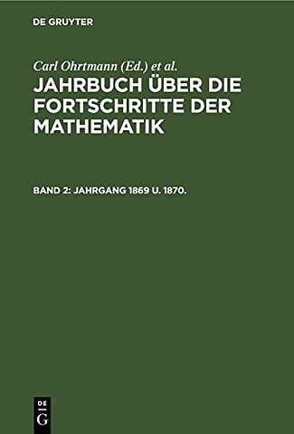 Jahrgang 1869 u. 1870.