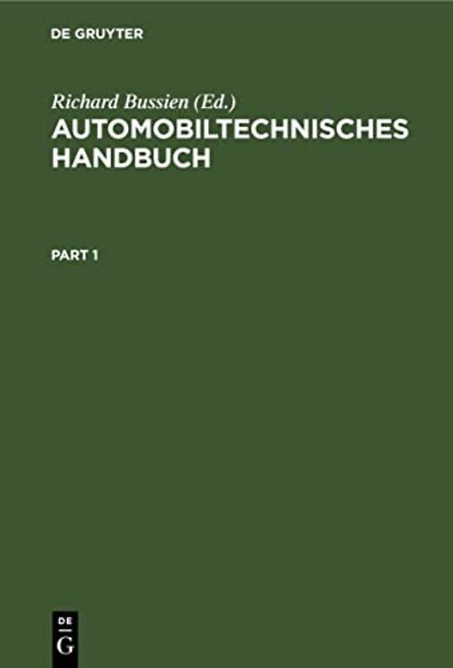 Automobiltechnisches Handbuch
