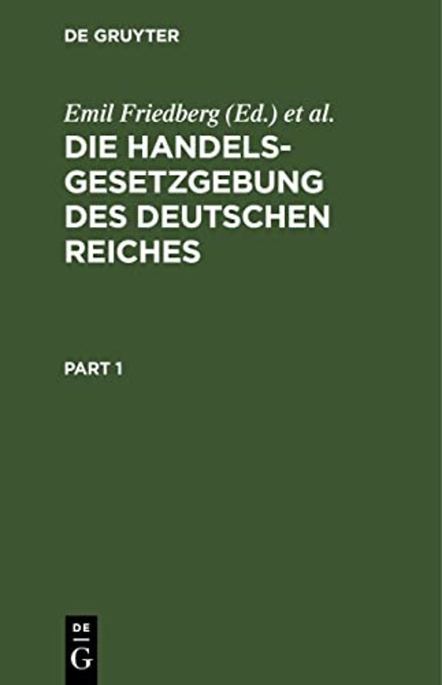 Handelsgesetzgebung des Deutschen Reiches