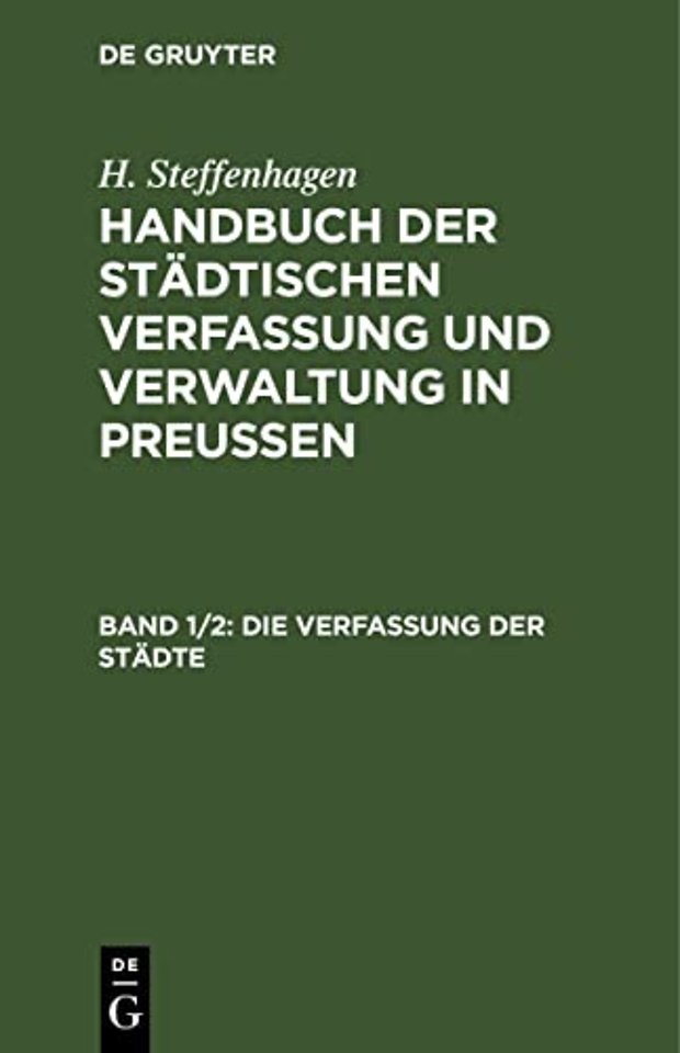 Die Verfassung der Städte