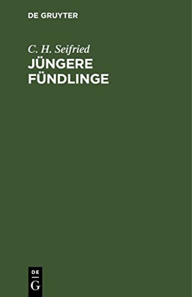 Jüngere Fündlinge