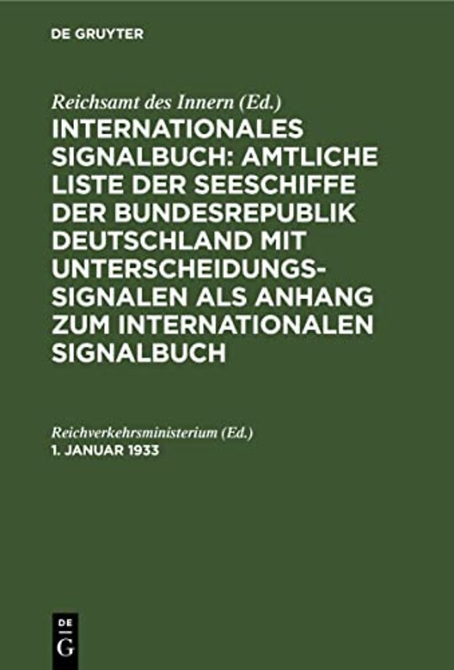 1. Januar 1933