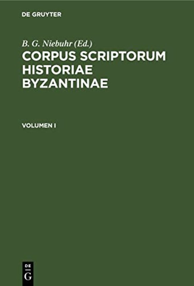 Corpus scriptorum historiae Byzantinae. Chronicon Paschale. Volumen I