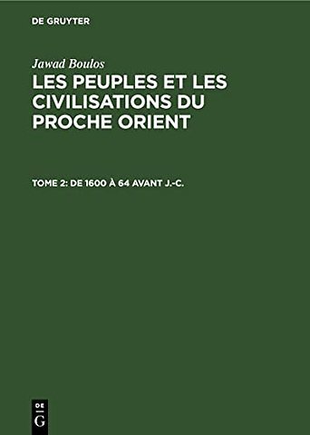 De 1600 à 64 avant J.–C.