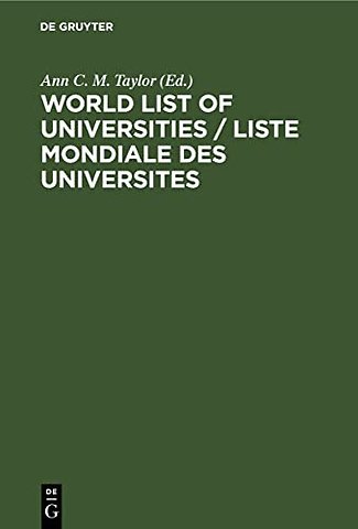 World List of Universities / Liste Mondiale des Universites