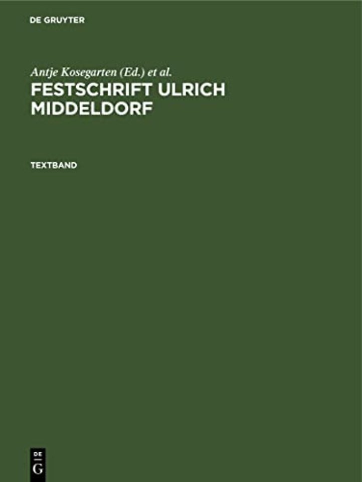 Festschrift Ulrich Middeldorf