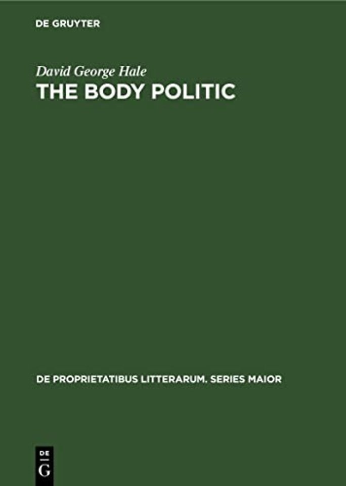 The Body Politic – A political metaphor in Renaissance English literature