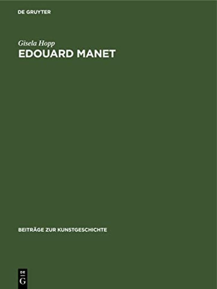 Edouard Manet – Farbe und Bildgestalt
