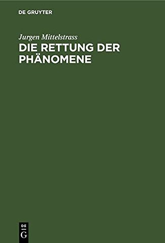 Die Rettung der Phanomene