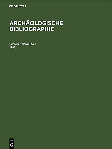 1949 – Beilage zum Jahrbuch des Deutschen Archäologischen Instituts 1950/51