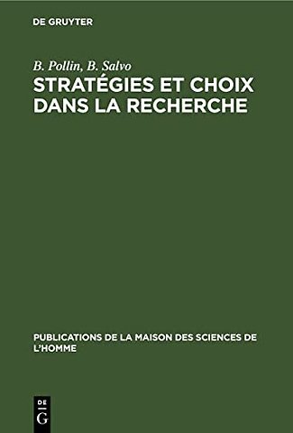 Stratégies et choix dans la recherche – Á propos des travaux sur le sommeil