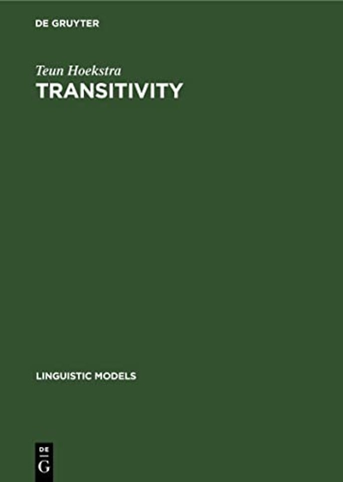 Transitivity – Grammatical relations in government–binding theory