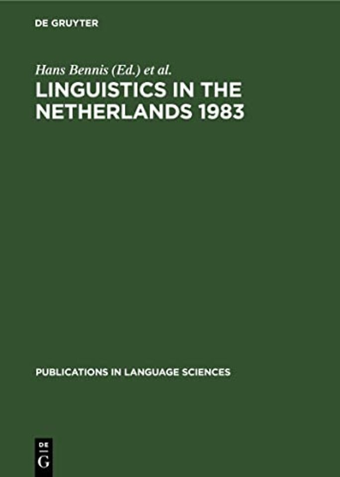 Linguistics in the Netherlands 1983