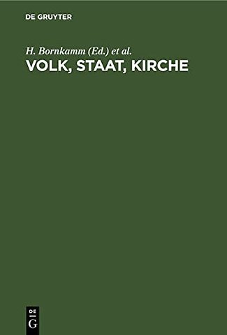 Volk, Staat, Kirche – Ein Lehrgang der Theologischen Fakultät Gieβen