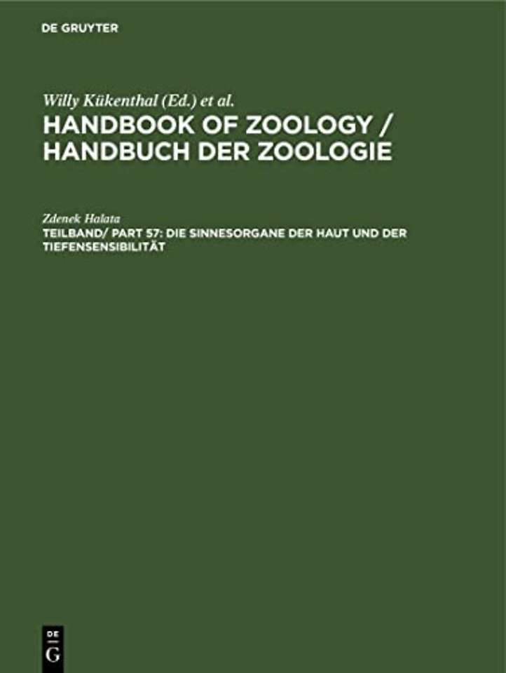 Die Sinnesorgane der Haut und der Tiefensensibilität