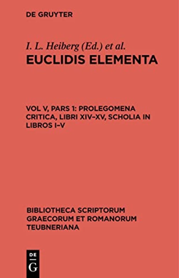 Prolegomena Critica, libri XIV–XV, scholia in libros I–V