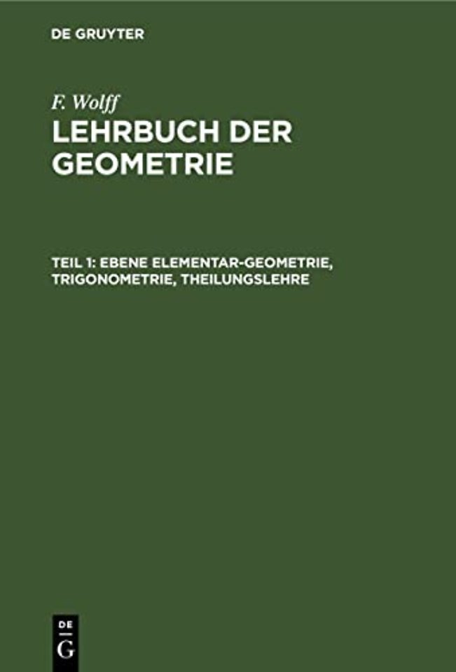 Ebene Elementar–Geometrie, Trigonometrie, Theilu – LGLUKG–B, Teil 1