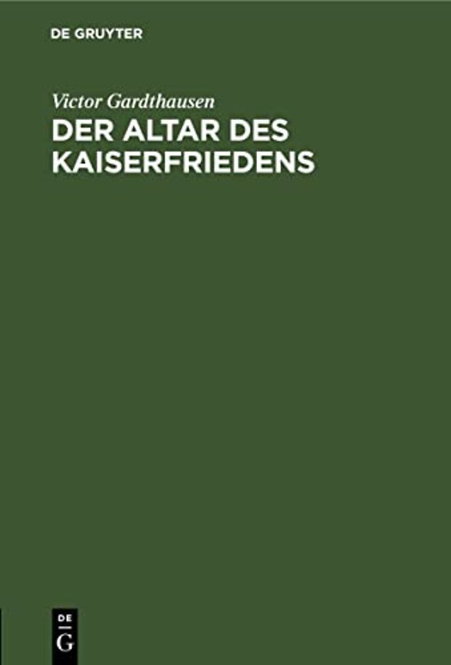 Der Altar des Kaiserfriedens – Ara Pacis Augustae