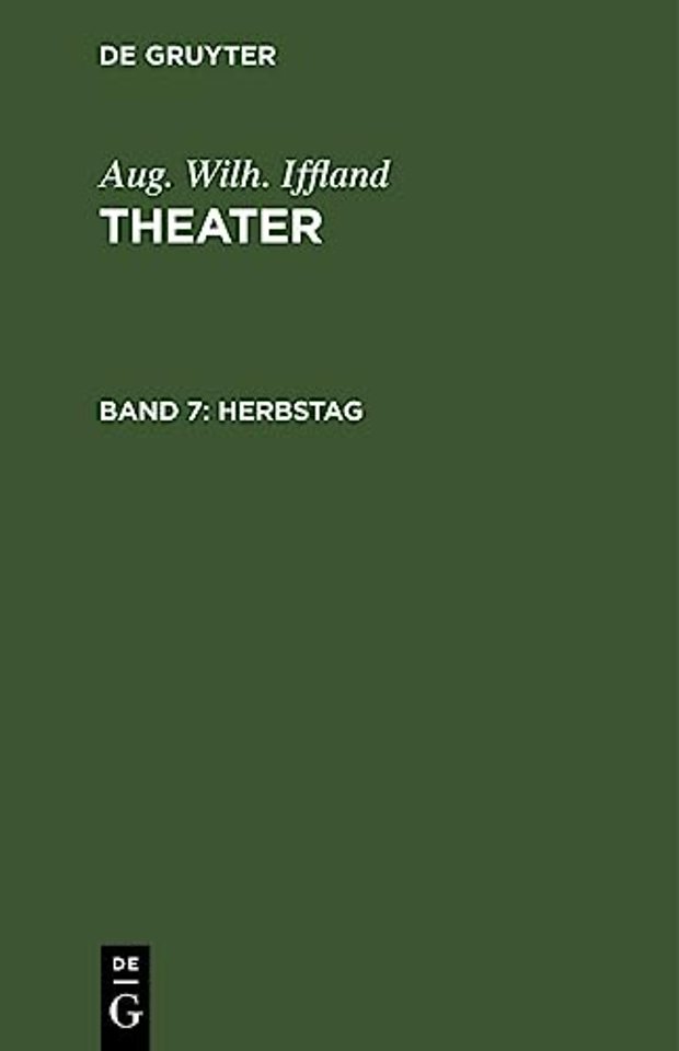 Herbstag – Ein Lustspiel in fünf Aufzügen
