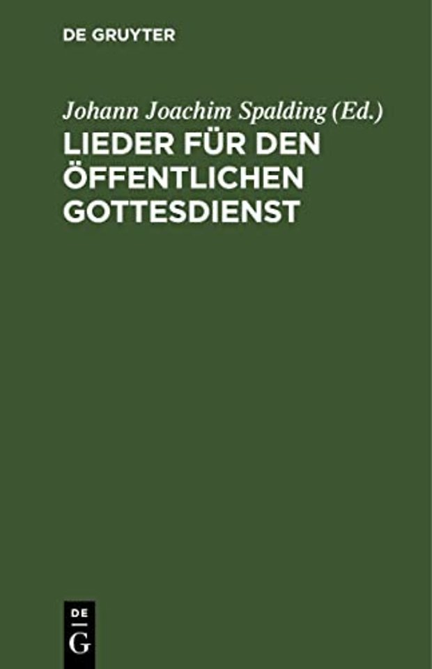 Lieder für den öffentlichen Gottesdienst