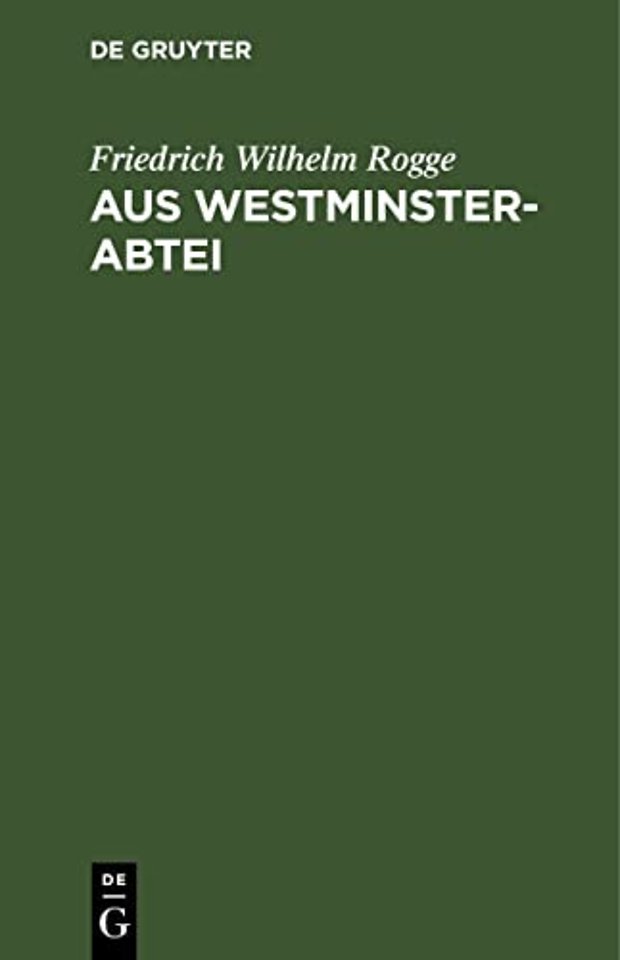 Aus Westminster–Abtei