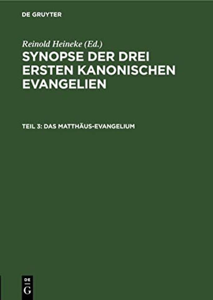 Das Matthäus–Evangelium – Mit Parallelen aus dem Lukas–Evangelium