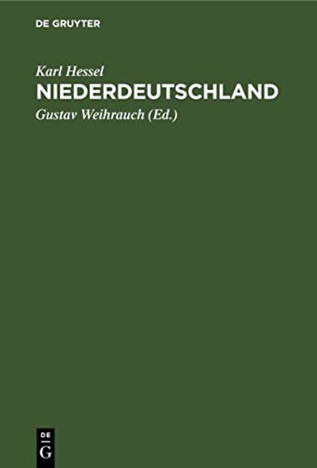 Niederdeutschland – Ein Anhang für die Mittelstufe des deutschen Lesebuches. Siebente, sechste und fünfte Klasse höherer Mädchenschulen