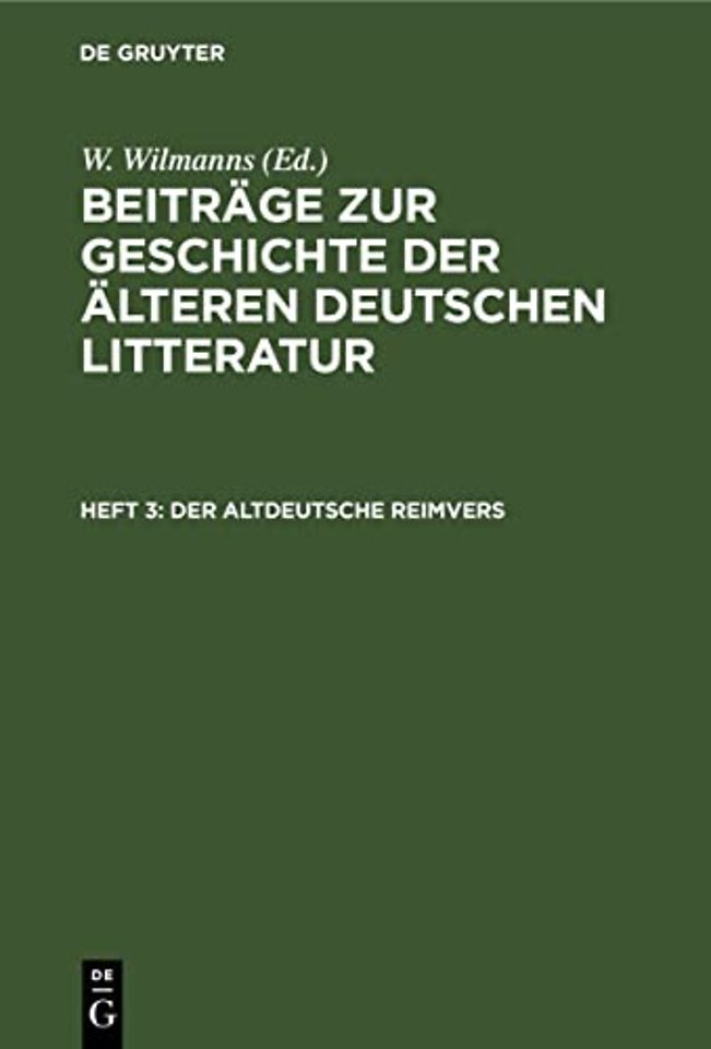 Der altdeutsche Reimvers