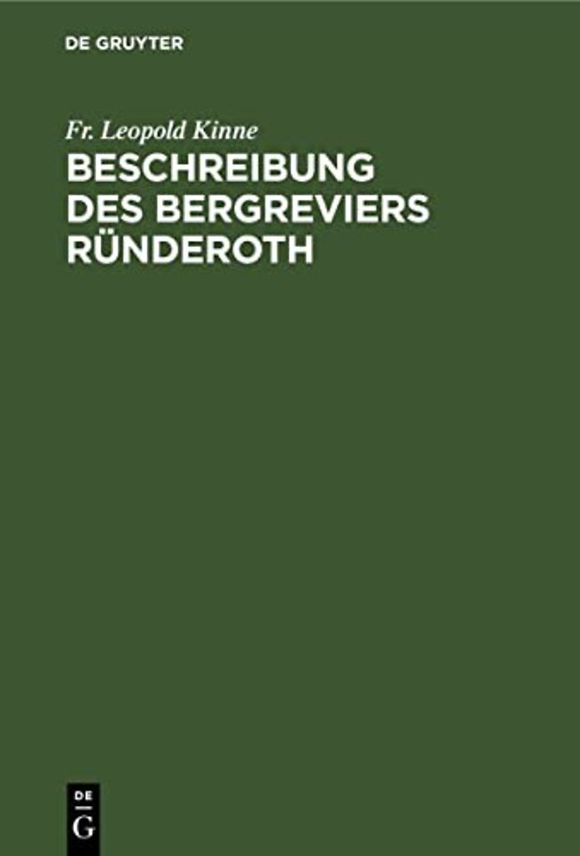 Beschreibung des Bergreviers Ründeroth