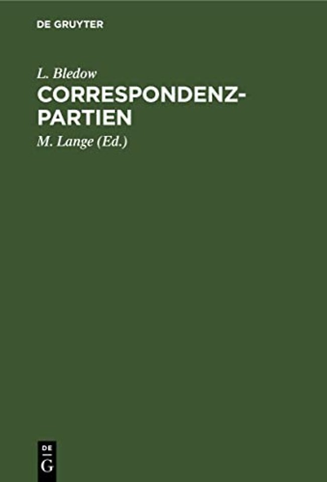 Correspondenz–Partien